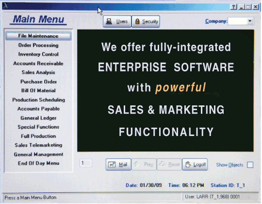 Enterprise Manufacturing Software