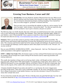 Growing Your Business